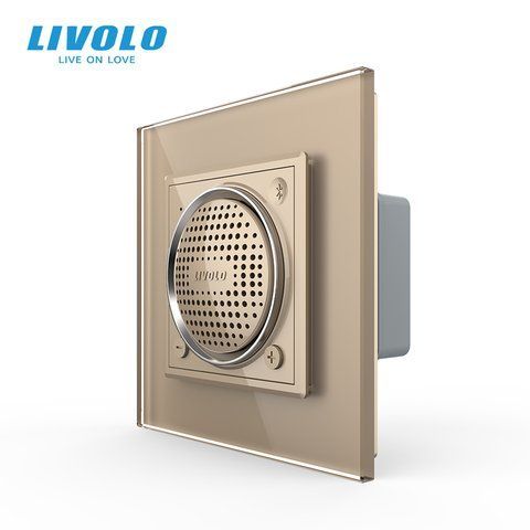 Bluetooth колонка Livolo золото скло (VL-C7-FCF-2AP) VL-C7-FCF-2AP фото