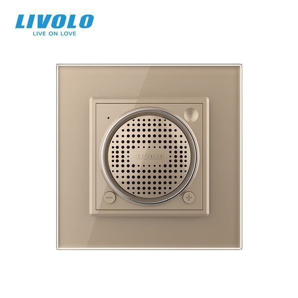 Bluetooth колонка Livolo золото скло (VL-C7-FCF-2AP) VL-C7-FCF-2AP фото
