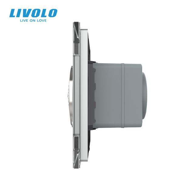 Bluetooth колонка Livolo сірий скло (VL-C7-FCF-2IP) VL-C7-FCF-2IP фото