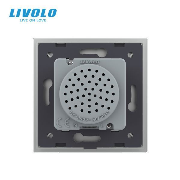 Bluetooth колонка Livolo сірий скло (VL-C7-FCF-2IP) VL-C7-FCF-2IP фото