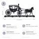 Вішалка Настінна Glozis Carriage H-055 фото 6