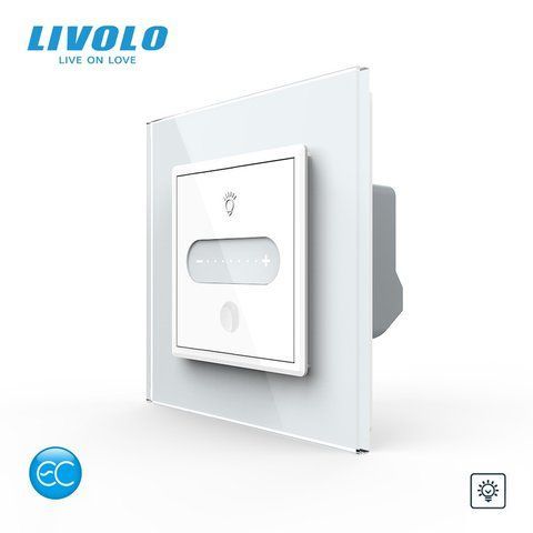 Розумний сенсорний димер слайдер EC Livolo білий (VL-C7FC1DZ2-2WP) VL-C7FC1DZ2-2WP фото