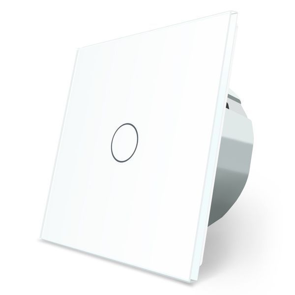 Безконтактний вимикач 1 сенсор Livolo білий скло (VL-C701-PRO-11) VL-C701PRO-11 фото