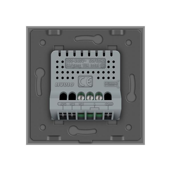 Розумний сенсорний диммер Livolo сірий ZigBee (VL-C7FC1D2Z-2GIP) VL-C7FC1D2Z-2GIP фото