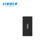USB розетка LIVOLO 5V 2.1A, чорна, 10Вт, з блоком живлення, модуль 0.5 поста (VL-FCUA-1BP) 727600212 фото 3