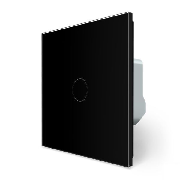 Розумний сенсорний Wi-Fi прохідний/перехресний вимикач 1 сенсор Livolo чорний скло (VL-C7FC1SNY-2G-BP) VL-C7FC1SNY-2G-BP фото