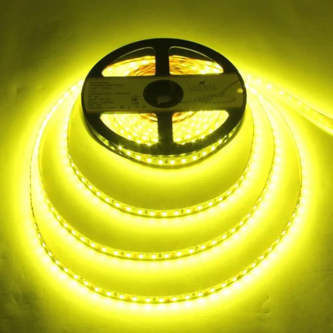 LED стрічка LED-STIL 9,6 W, 2835, 120 шт, IP33, 12V, лимонний колір світіння DFN2835-120A-IP33-L фото