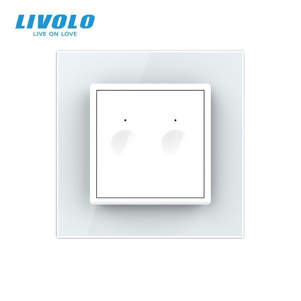 Сенсорний вимикач Sense 2 сенсора Livolo білий (722000211) 722000211 фото