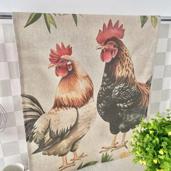 Набір з 2 шт. кухонних рушників "Happy Chickens" SET TOWELS-02 фото