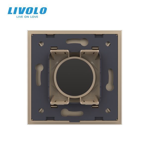 Годинник механічний Livolo золото скло (VL-C7FCCL-2AP) VL-C7FCCL-2AP фото