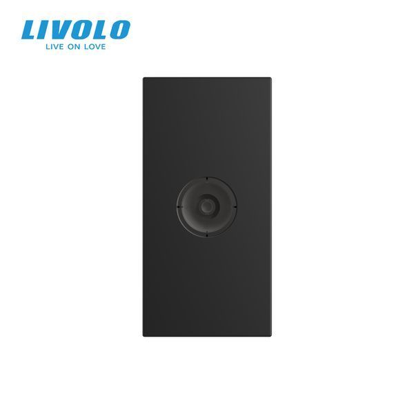 Телевізійна розетка LIVOLO, чорна, модуль 0.5 поста, TV гніздо для антени / ресивера (VL-FCTV-1BP) 727800112 фото