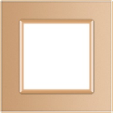 Рамка 1-постова LIVOLO, загартоване скло, золота матова, 80&times;80 мм (VL-P7E-2AS06) VL-P7E-2AS06 фото