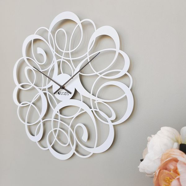 Настінний годинник Glozis Freya White  B-036 фото