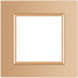 Рамка 1-постова LIVOLO, загартоване скло, золота матова, 80&times;80 мм (VL-P7E-2AS06) VL-P7E-2AS06 фото 5