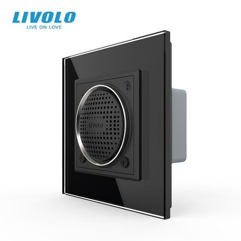 Bluetooth колонка Livolo чорний скло (VL-C7-FCF-2BP) VL-C7-FCF-2BP фото