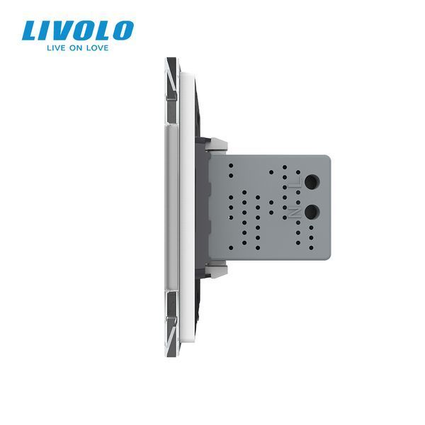 Розетка подвійна USB з блоком живлення Livolo білий скло (VL-C792U-11) VL-C792U-11 фото