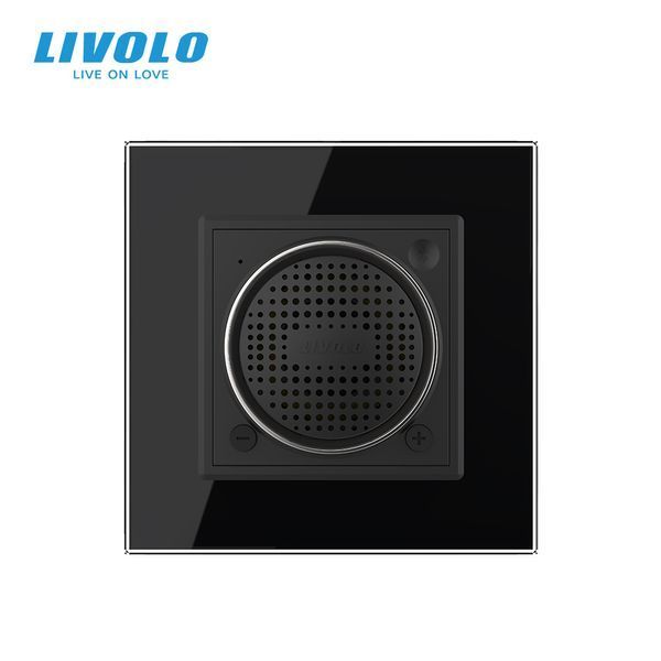 Bluetooth колонка Livolo чорний скло (VL-C7-FCF-2BP) VL-C7-FCF-2BP фото